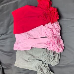 Icing Leggings Baby Toddler Girls | Soft Stretch Ruffle Leggings-Valentine's Day